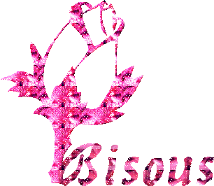 gif bisous rose rouge
